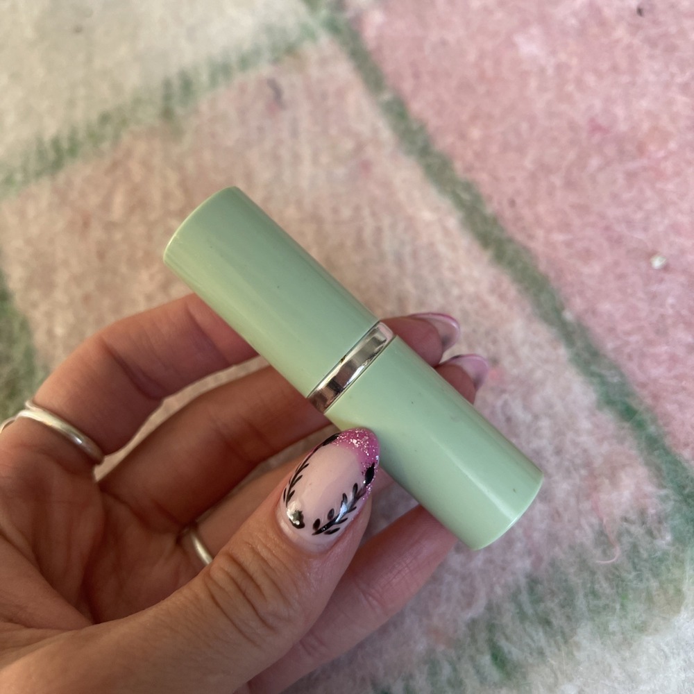 Clinique Different Lipstick ROSE AGLOW Discontinued Green Tube Rare•••